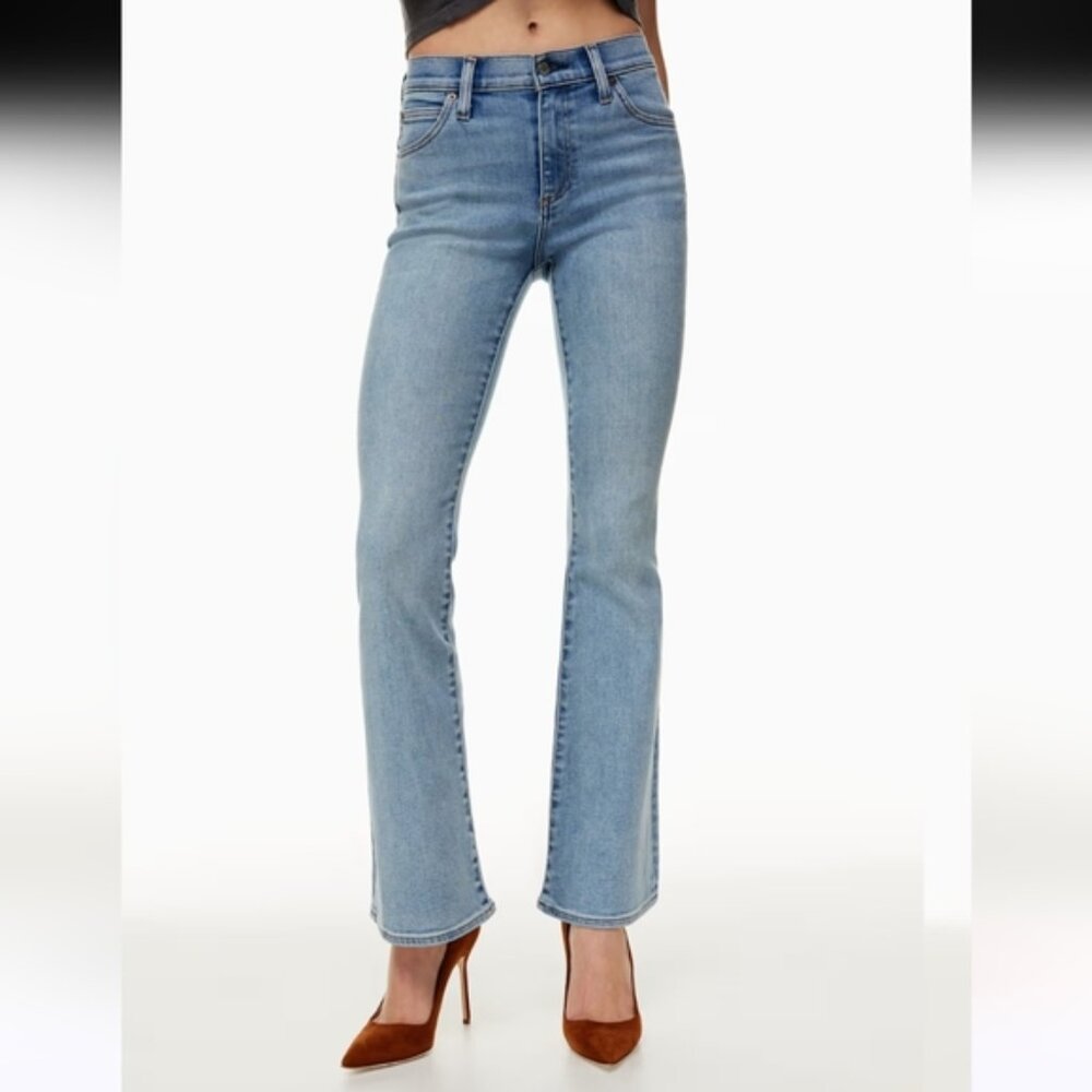 Denim Forum The Donna Mid Rise Flare 30L Sz 27